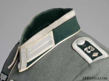 German Army Infantry NCO's Dress Tunic Collar Detail