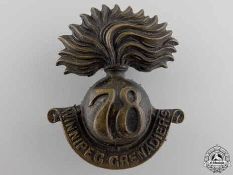 78th Infantry Battalion Other Ranks Cap Badge Obverse