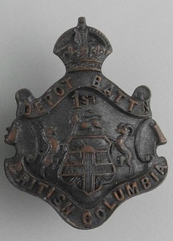 101st Infantry Battalion Other Ranks Collar Badge Obverse