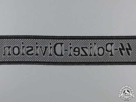 Waffen-SS Polizei-Division NCO/EM's Cuff Title (BeVo weave version) Reverse