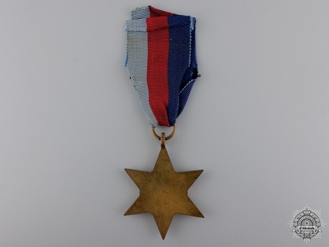 Bronze Star (with "BATTLE OF BRITAIN" clasp) Reverse