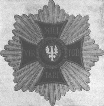 Order of Virtuti Militari, Type II, Grand Cross Breast Star Obverse