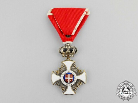 Order of the Star of Karageorg, Civil Division, IV Class Reverse