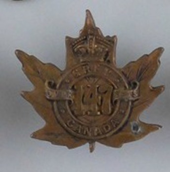 147th Infantry Battalion Other Ranks Collar Badge Obverse