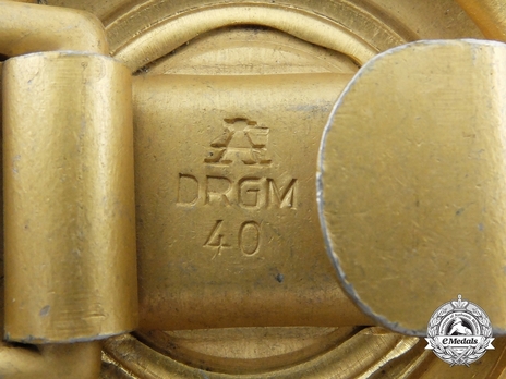 German Railway 2nd Pattern Belt Buckle Stamp Detail