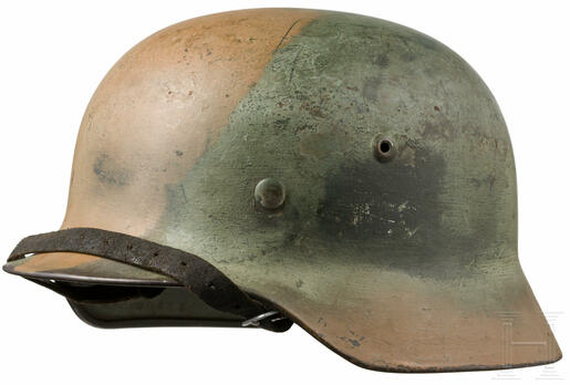 German Army Steel Helmet M35 (Painted Camouflage version) Profile