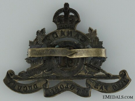 61st Overseas Field Battery Other Ranks Cap Badge Reverse